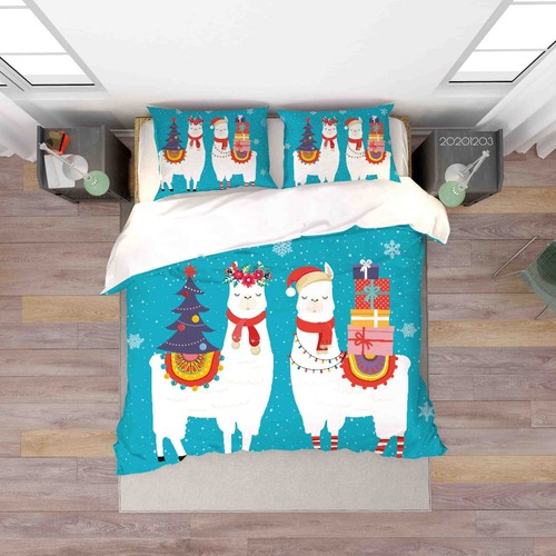 Llama poster christmas - llama,