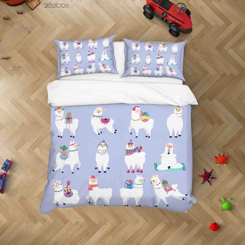 Selection colorful llamas - 3d,