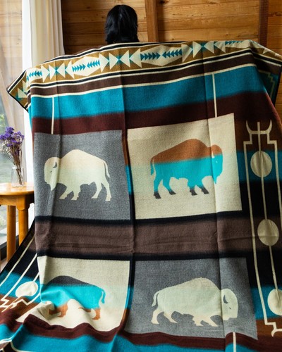 Handwoven queen alpaca native - handwoven,