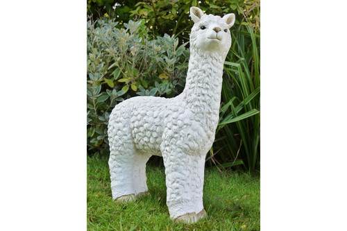 Large llama animal statue - large,
