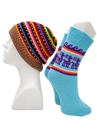 Alpaca wool socks - wool, set