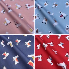 Llamas Design Polycotton