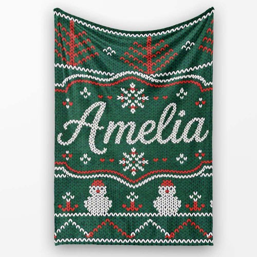 Soft fleece blanket - soft, nordic