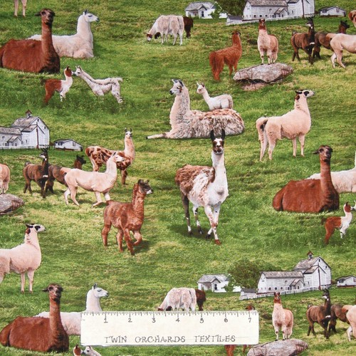 Farm animal fabric llama - farm,